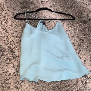 J. Crew silk tank top baby blue